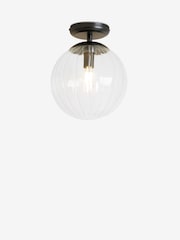 Pewter Grey Bourton Flush Fitting Ceiling Light - Image 5 of 5