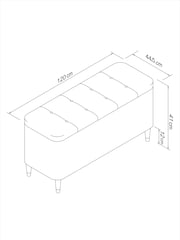 Soft Texture Light Natural Storage Ottoman Blanket Box - Image 7 of 7