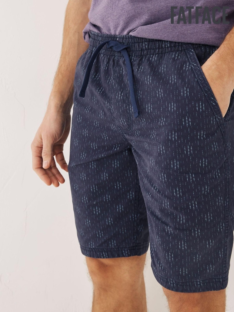 FatFace Blue Seaton Geo Print Shorts - Image 1 of 4 FatFace Blue Seaton Geo Print Shorts - Image 1 of 4
