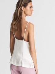 Reiss Ivory Keeva Satin Cami Top - Image 4 of 6