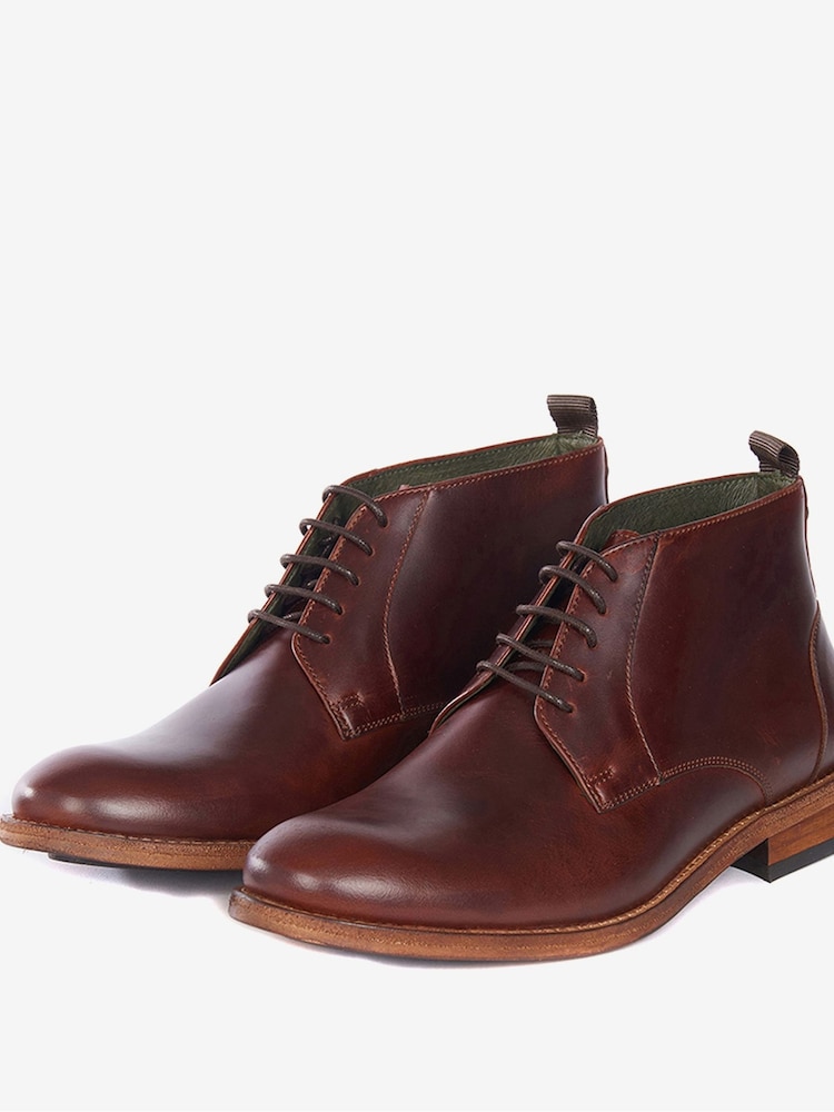 Barbour® Mahogany Brown Benwell Chukka Boots - Image 2 of 5 Barbour® Mahogany Brown Benwell Chukka Boots - Image 2 of 5