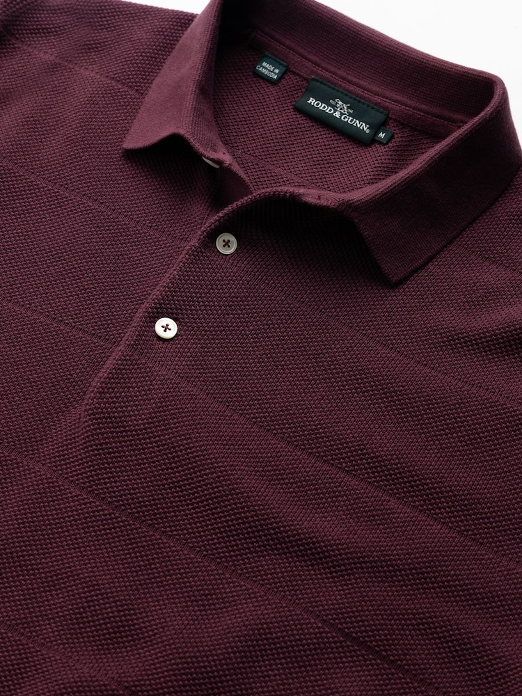 Rodd & Gunn Red Masons Flat Knit Polo Shirt - Image 5 of 5