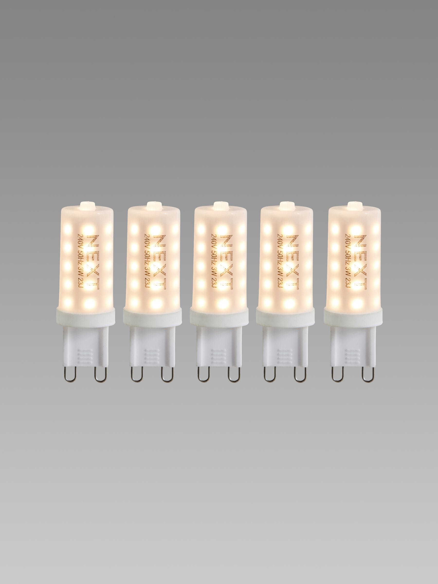 Buy 5 Pack 3W LED G9 Dimmable Light Bulbs from the Next UK online shop