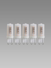 5 Pack 3W LED G9 Dimmable Light Bulbs - Image 2 of 4