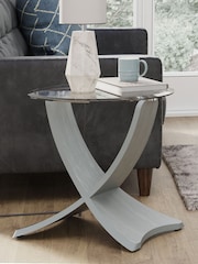 Jual Grey Siena Round Side Table - Image 1 of 6