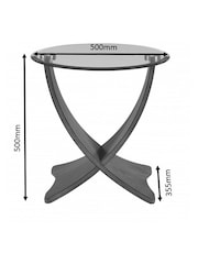 Jual Grey Siena Round Side Table - Image 6 of 6