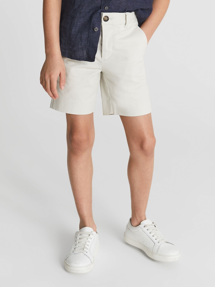 Reiss Chalk Wicket Junior Casual Chinos Shorts - Image 1 of 6