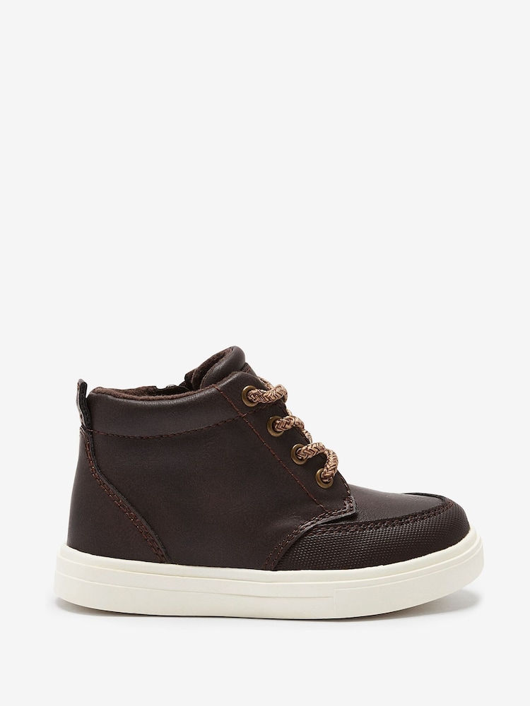 Chocolate Brown Warm Lined Chukka Boots - Image 1 of 4