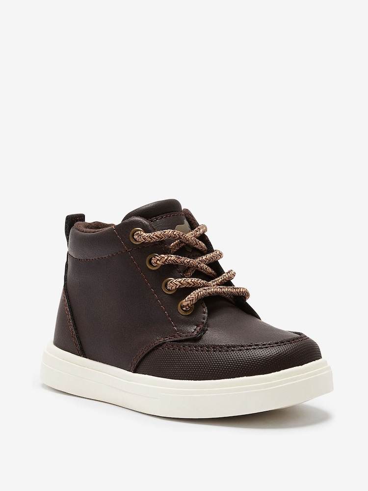 Chocolate Brown Warm Lined Chukka Boots - Image 2 of 4
