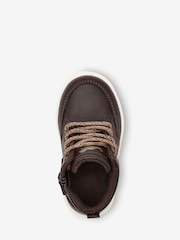 Chocolate Brown Warm Lined Chukka Boots - Image 3 of 4