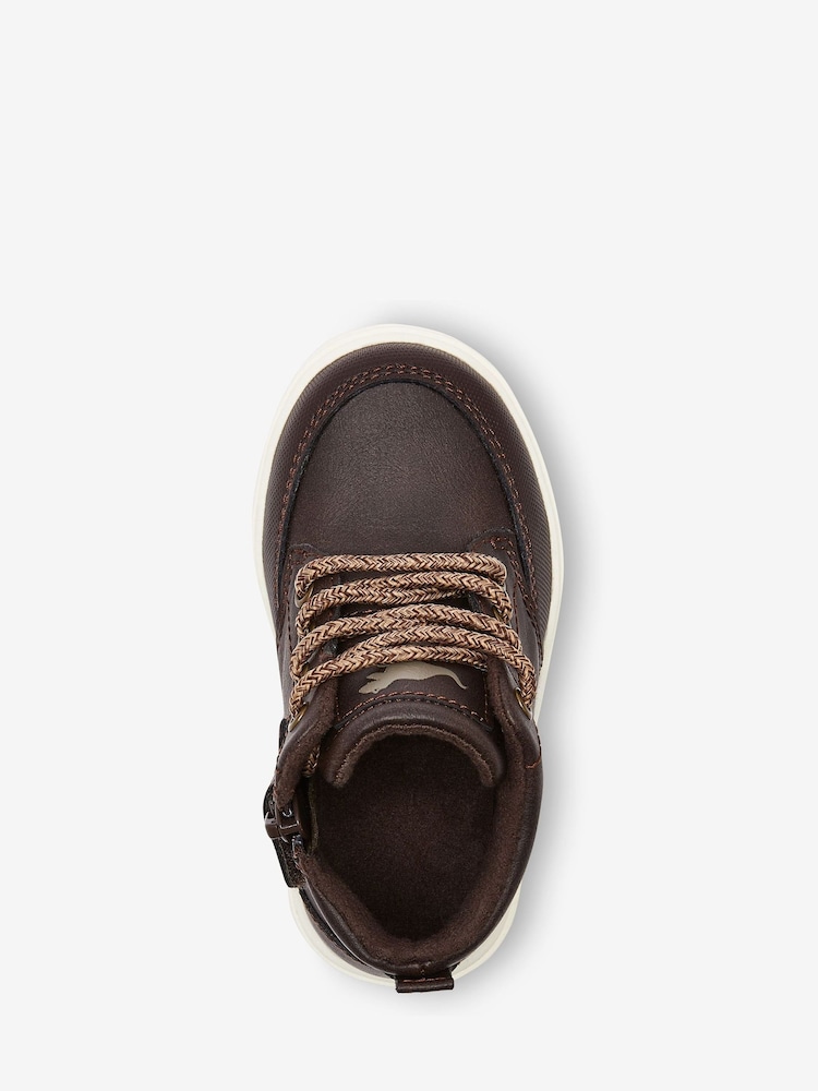 Chocolate Brown Warm Lined Chukka Boots - Image 3 of 4