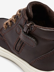 Chocolate Brown Warm Lined Chukka Boots - Image 4 of 4