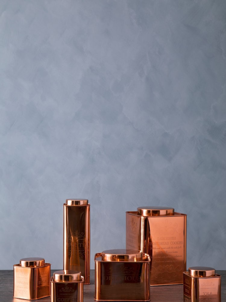 Maison by Premier Copper Chai Square Cookies Canister - Image 2 of 3