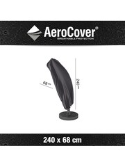 Aerocover Grey Free Arm Parasol 240 x 68cm - Image 3 of 4