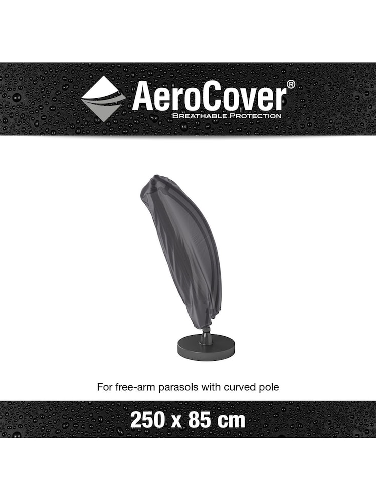 Aerocover Grey Free Arm Parasol 250 x 85cm - Image 3 of 3