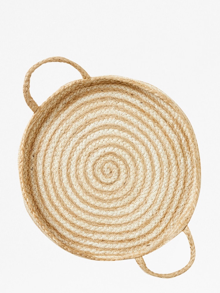 French Connection White Small Spiral Wall Basket - Image 2 of 2