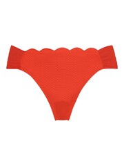 Hunkemöller Red Scallop Rio Bikini - Image 4 of 5