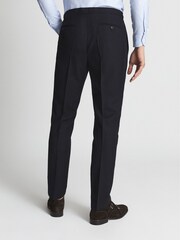 Reiss Navy Fresco Slim Fit Wool Mixer Trousers - Image 5 of 6