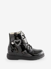 Lelli Kelly Stella Heart Black Boots - Image 1 of 5