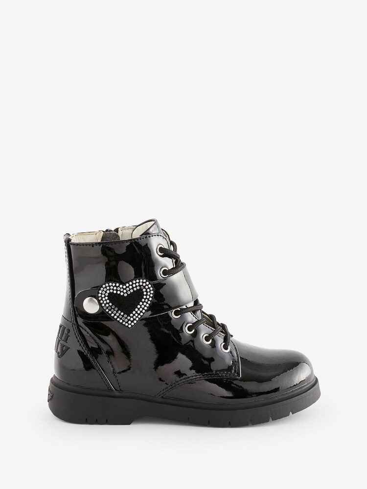 Lelli Kelly Stella Heart Black Boots - Image 1 of 5