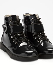 Lelli Kelly Stella Heart Black Boots - Image 2 of 5