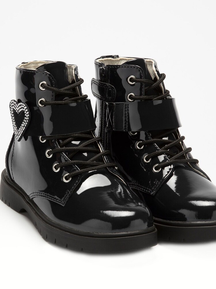 Lelli Kelly Stella Heart Black Boots - Image 2 of 5