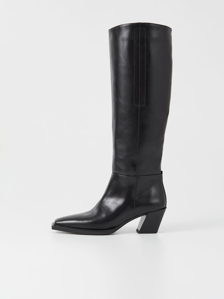 Vagabond Shoemakers Alina Tall Wester Black Boots - Image 1 of 3
