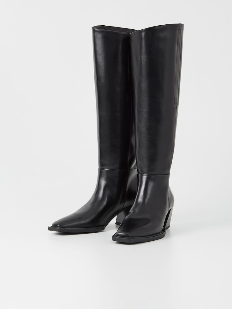 Vagabond Shoemakers Alina Tall Wester Black Boots - Image 2 of 3