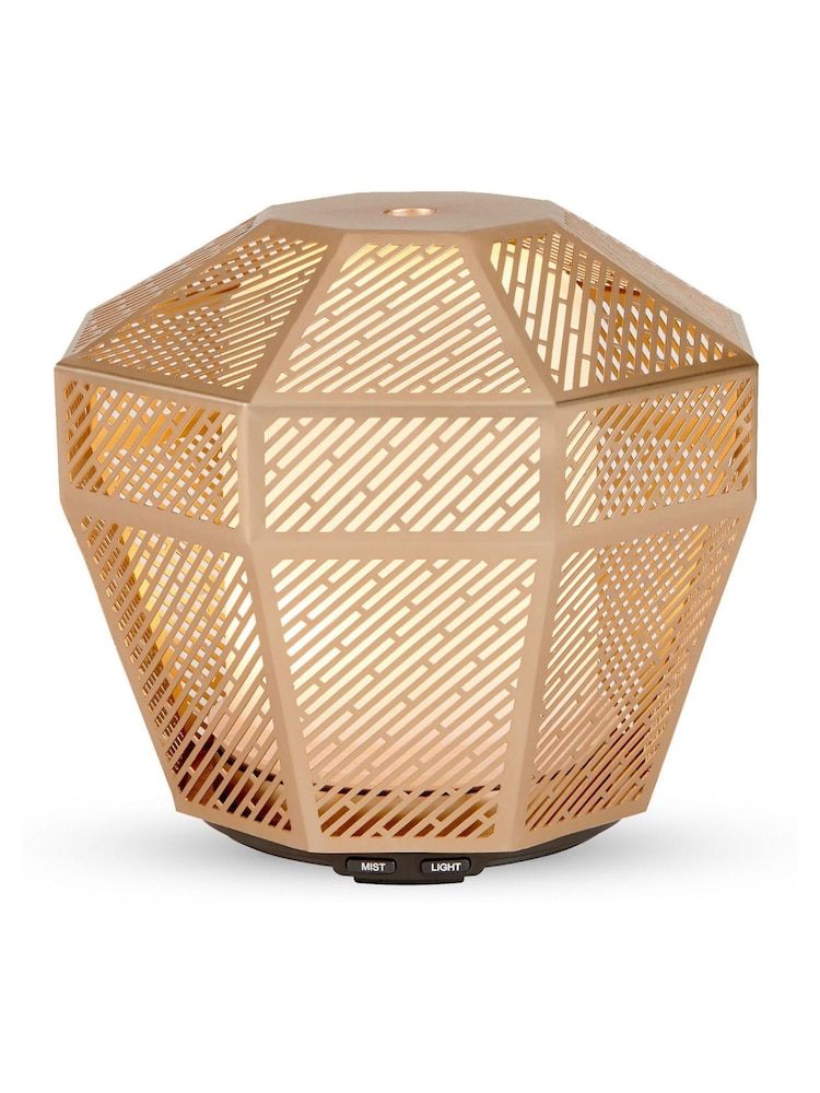 Made by Zen Luminarie Metallic Gold Aroma Electric Diffuser with Ambient Light - Image 4 of 4