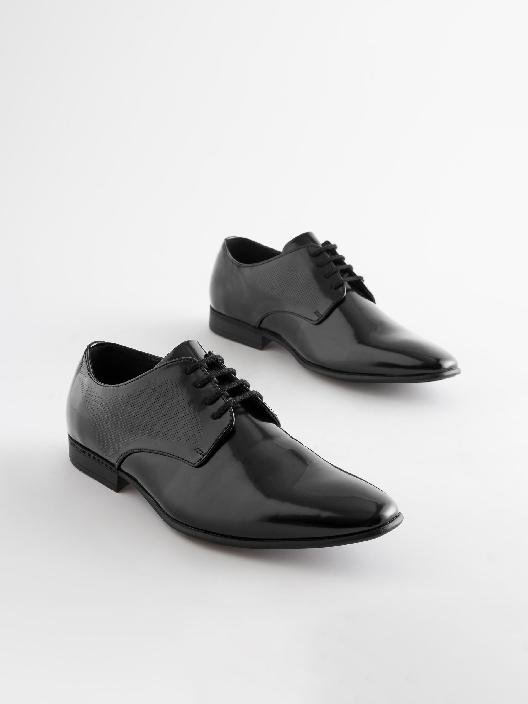 que shoes derby heel up 黒 black M - 靴