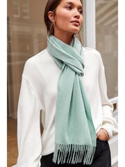 Мятный зеленый - Шарф из Luxe из 30% кашемира - Image 2 of 7