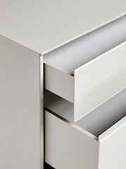 Dark Natural Sloane Glass 6 Drawer Collection Luxe Chest of Drawers - Image 8 of 8
