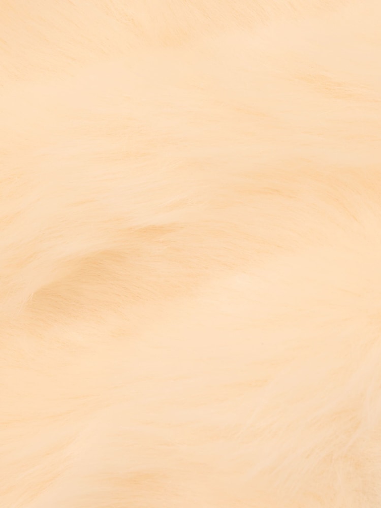 Adrianna Papell Natural Faux Fur Brooch Coverup - Image 6 of 6