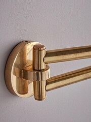 Cox & Cox Brass Double Arm Antique Towel Rail - Image 3 of 4