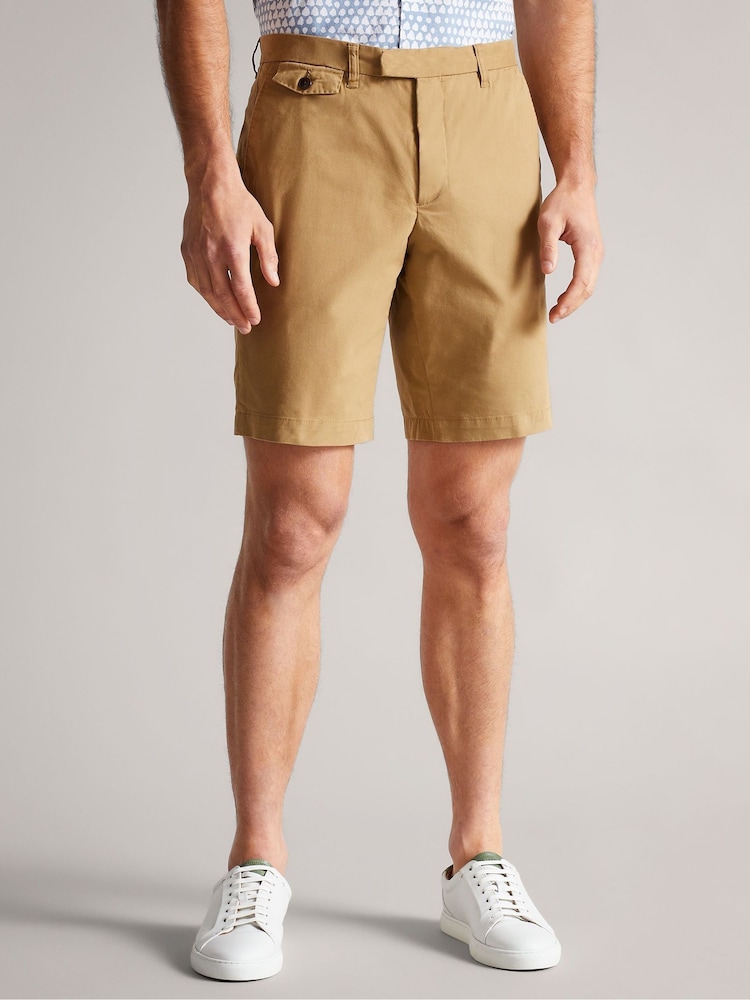 Ted Baker Brown Ashfrd Chino Shorts - Image 1 of 5