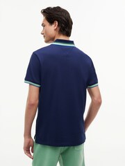 Tommy Hilfiger Blue Regular Fit Tipped Polo Shirt - Image 2 of 5