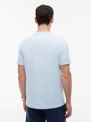 Tommy Hilfiger Breezy Blue Textured Logo Jersey T-Shirt - Image 2 of 6