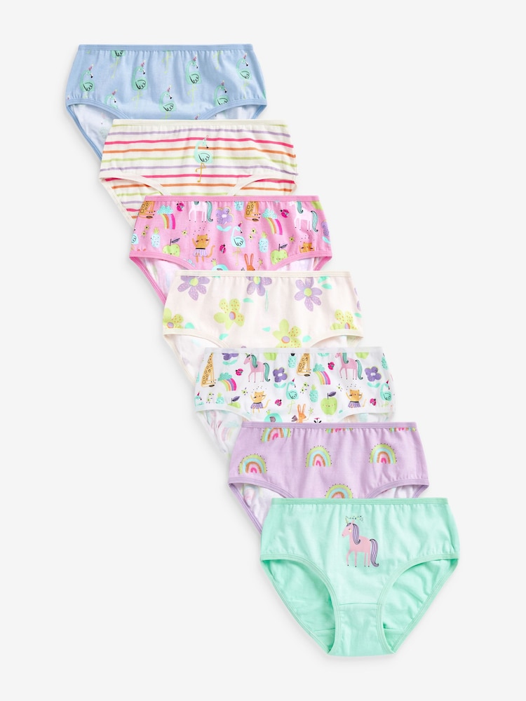 Pastellfarben mit Einhornmotiv - 7er-Pack Slips (1.5–12 J.) - Bild 1 von 9 Pastellfarben mit Einhornmotiv - 7er-Pack Slips (1.5–12 J.) - Bild 1 von 9