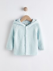 Blau - Baby Strickjacke mit Bärendesign (0 Monate bis 2 Jahre) - Bild 1 von 4