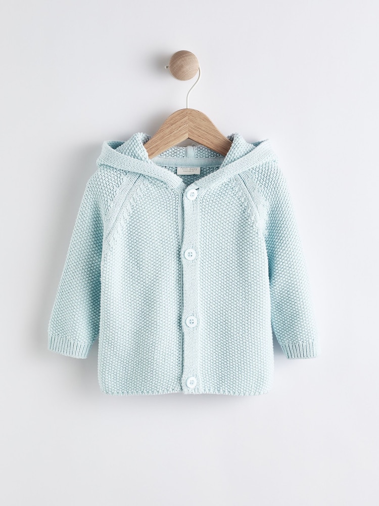 Blau - Baby Strickjacke mit Bärendesign (0 Monate bis 2 Jahre) - Bild 1 von 4