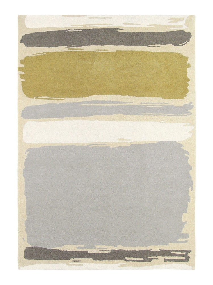 Sanderson Yellow Abstract Rug - Image 2 of 4