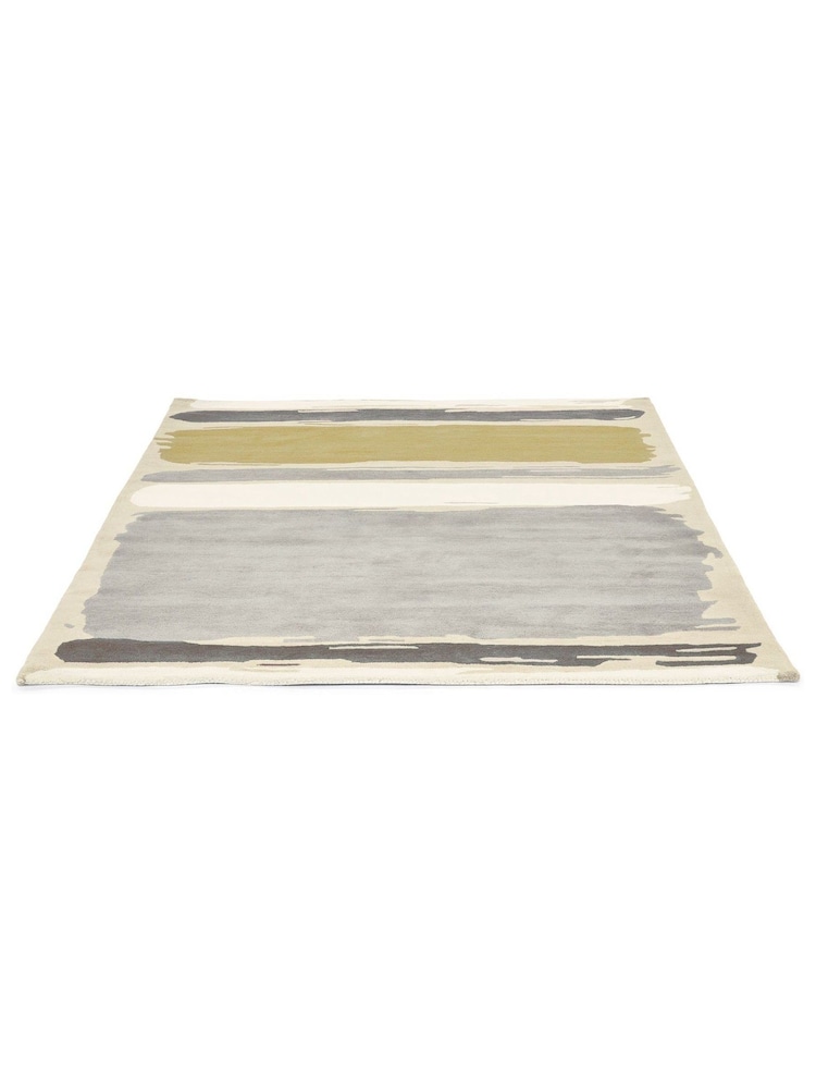 Sanderson Yellow Abstract Rug - Image 4 of 4
