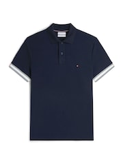 Bleu - Polo Tommy Hilfiger Coupe ajustée en coton fluide - Image 5 de 5