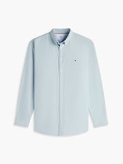 Tommy Hilfiger Green Plus Regular Fit Flag Embroidery Oxford Shirt - Image 1 of 1