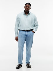 Tommy Hilfiger Green Plus Regular Fit Flag Embroidery Oxford Shirt - Image 2 of 5