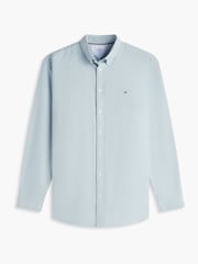 Tommy Hilfiger Green Plus Regular Fit Flag Embroidery Oxford Shirt - Image 5 of 5