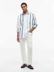 Tommy Hilfiger Blue Oversized Fit Crest Poplin Shirt - Image 3 of 5