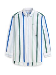 Tommy Hilfiger Blue Oversized Fit Crest Poplin Shirt - Image 5 of 5