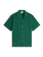 Tommy Hilfiger Green Relaxed Fit Windowpane Check Short Sleeve Shirt - Image 5 of 5