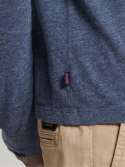 Blau - Superdry Langärmeliges Top mit gesticktem Vintage-Logo - Bild 4 von 4